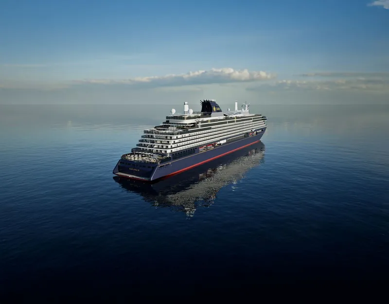 A rendering of Explora IV under way, built to the same profile as Explora III