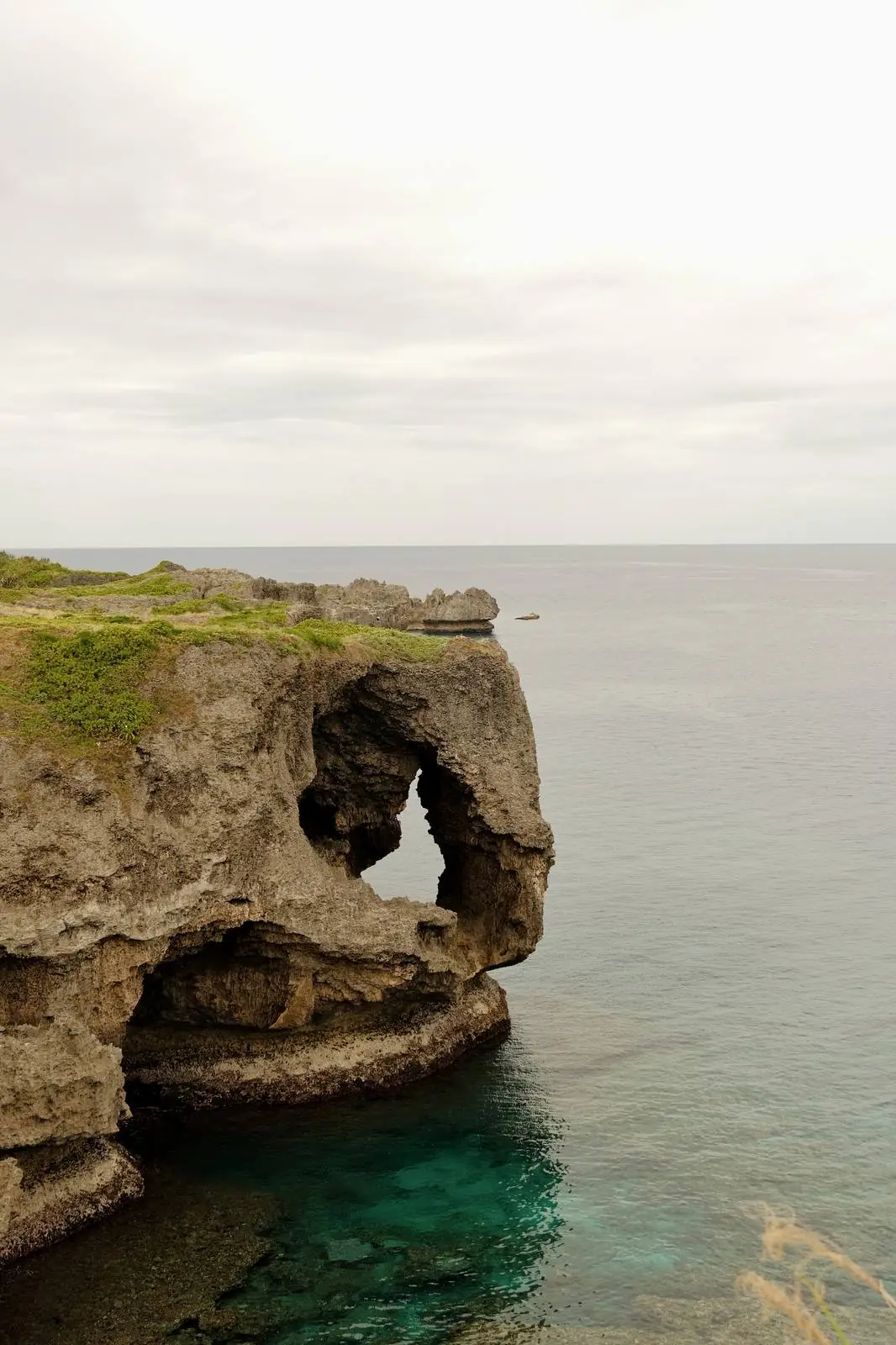 Elephant trunk rock formation at Cape Manzamo, Okinawa