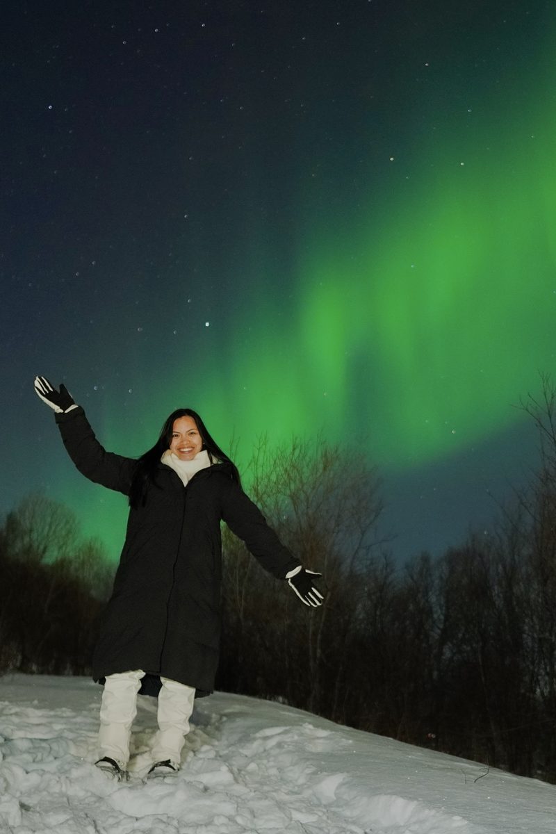 JB under the Northern Lights in Tromsø