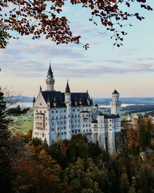 Neuschwanstein Castle in the Bavarian Alps